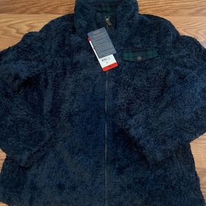 Pendleton Women's Fuzzy Zip Sherpa Jacket - M - Dark Blue